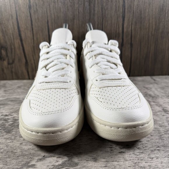 Veja V 10 Womens Size 6 White Leather Lace Up Casual Shoes Sneakers Rose Gold - Picture 5 of 10